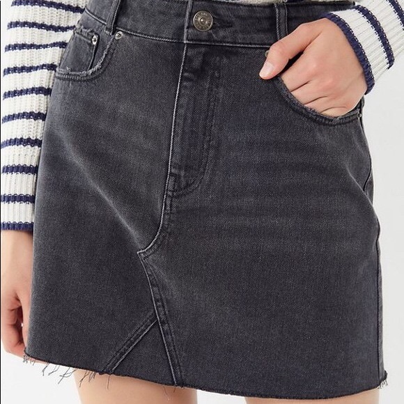 BDG Black Denim Mini Skirt - Picture 1 of 3